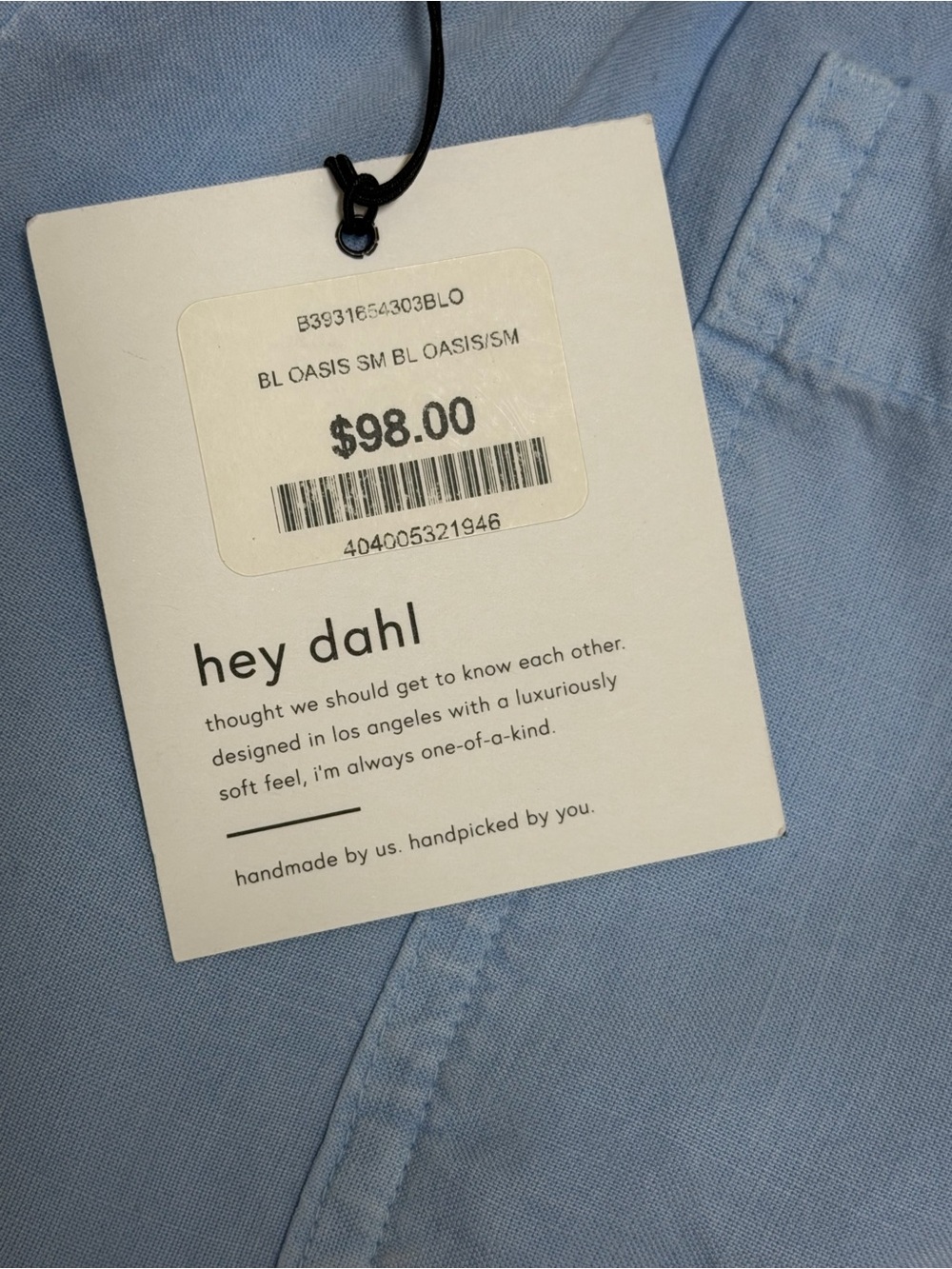 NEW Bella Dahl Drawstring Pocket Short in Coastal Spray - Picture 6 of 9